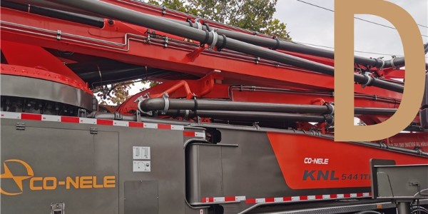 作業后臂架應完全收回在臂架支架上